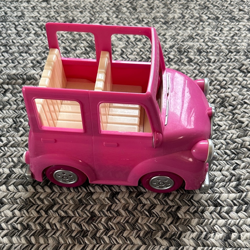 Pink Lil Woodzeez Toy Car for Kids